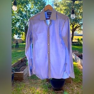 Pale Blue Men’s Bonobos slim fit 15 1/2 /35, 100% Cotton